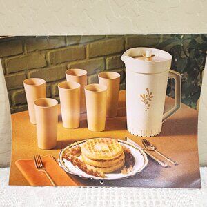 1973 Vintage UnusedTupperware Calendar + Mailing Envelope and Letter NOS